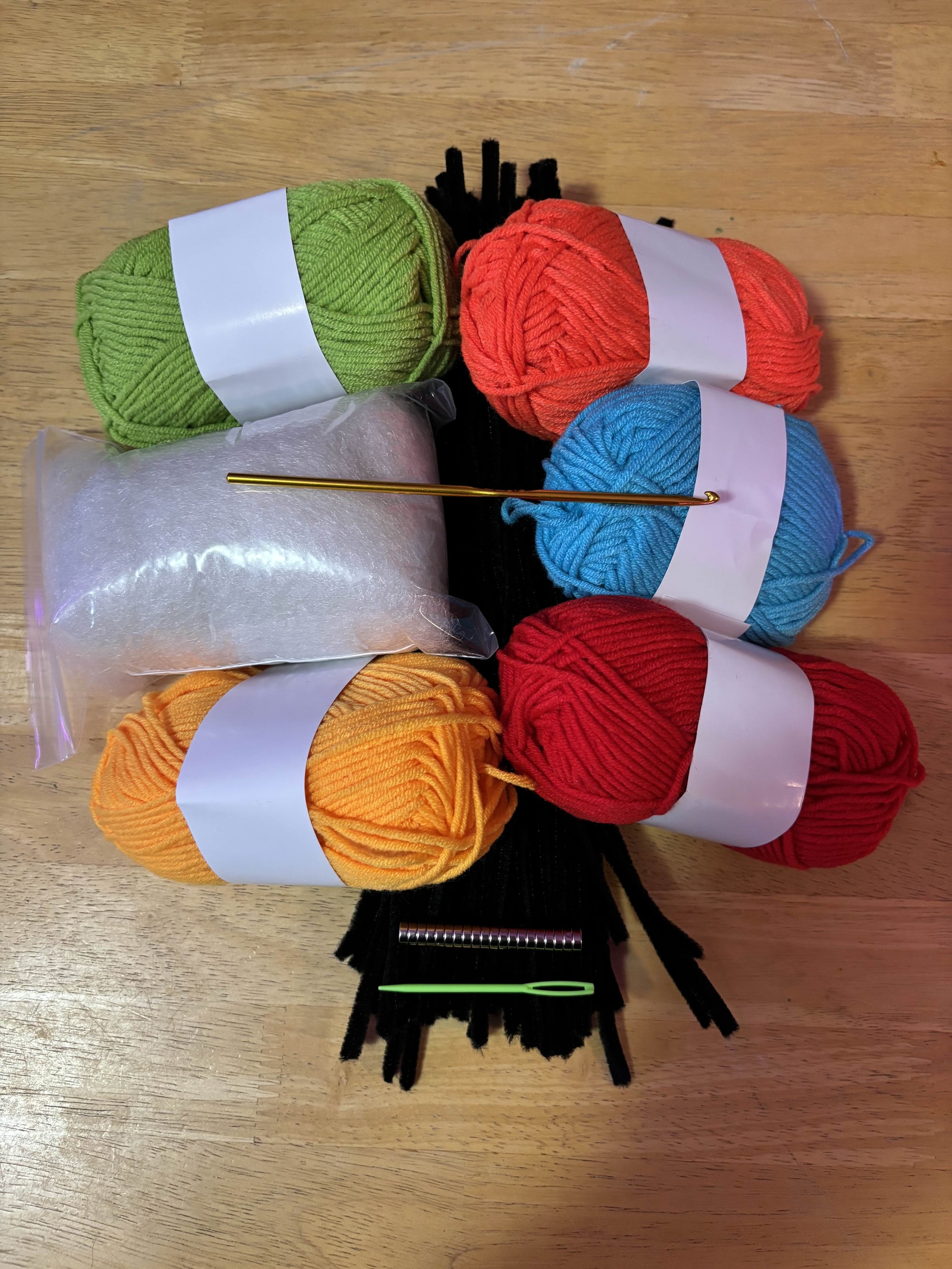 Custom Crochet Figure DIY Kit: 5 Characters